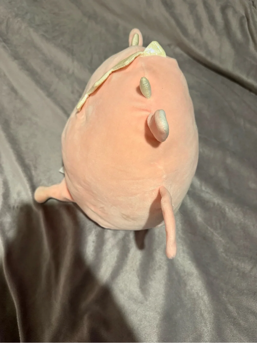 Squishmallows Pink Dragon with Red Heart and Shiny Belly